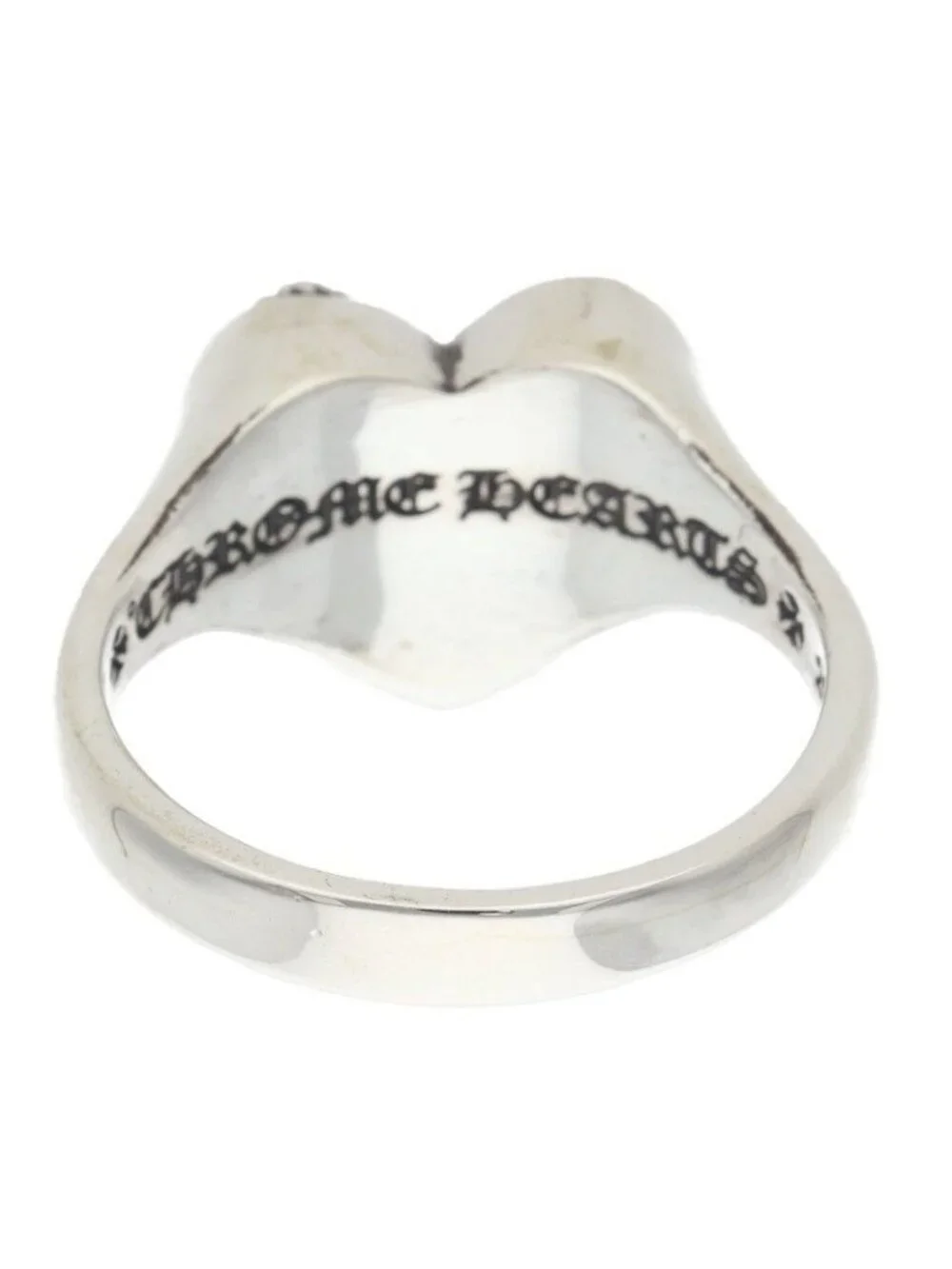 Chrome Hearts I P Heart Silver Ring